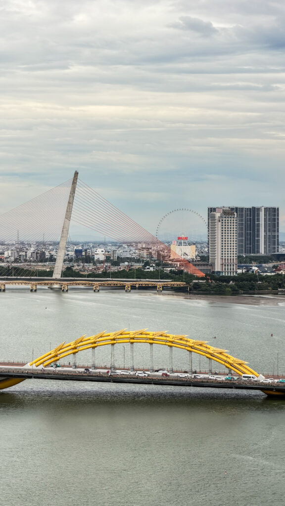 Brilliant Top Bar Da Nang with Dragon Bridge view from 17th floor