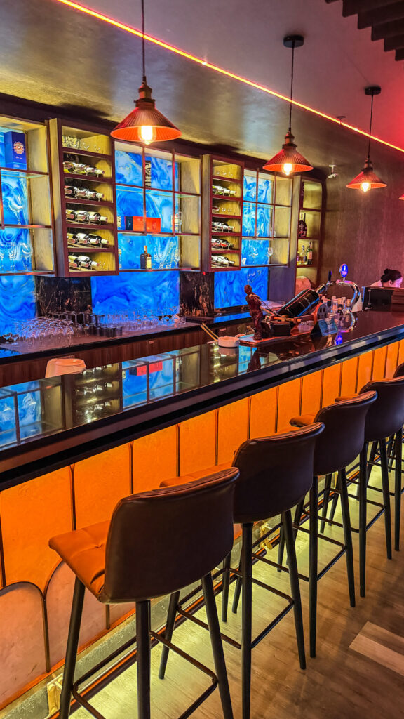 Top View Bar Vanda Hotel Da Nang with city and river panorama