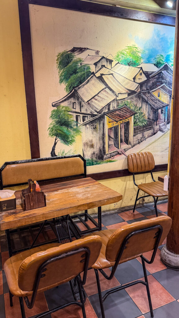Nhà Việt bánh mì and bò né with free iced tea Da Nang