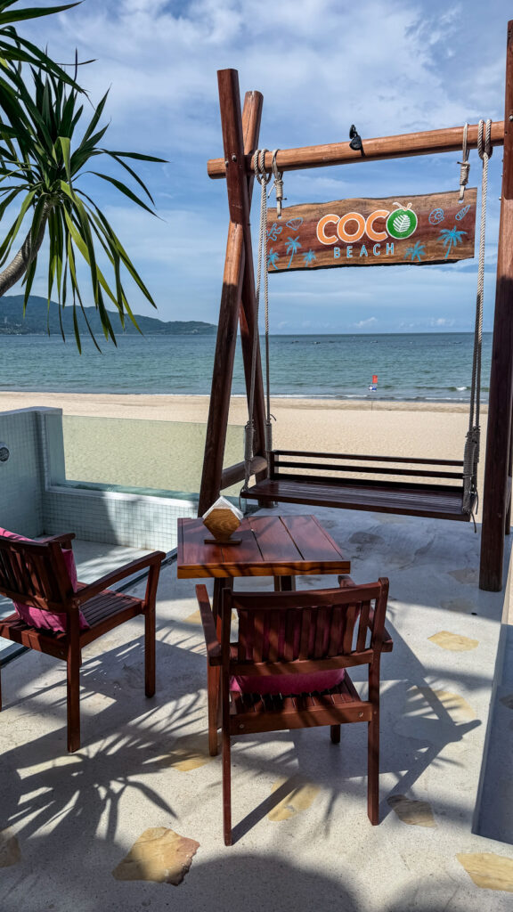 Coco Beach Bar mojitos and sand My Khe Da Nang