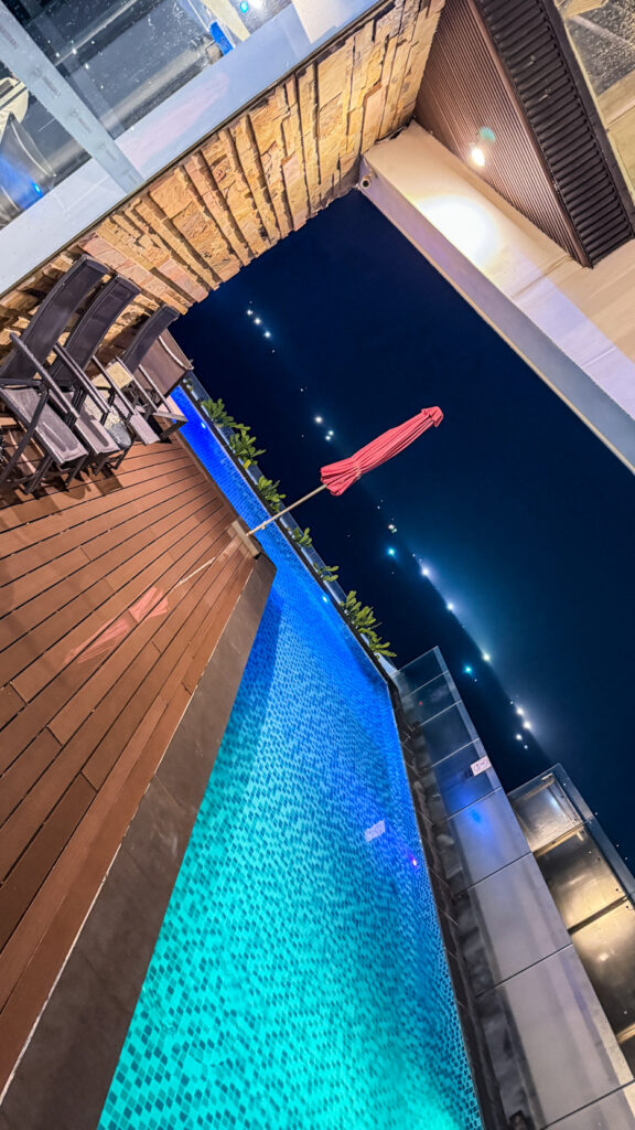 Sky 21 Bar Parosand Hotel oceanfront rooftop view Da Nang
