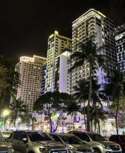 Vietnam hotel prices budget luxury infographic with real hotel costs