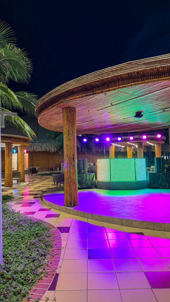 Ocean Vibes Beach Bar Grand World Phu Quoc fire dancers sunset