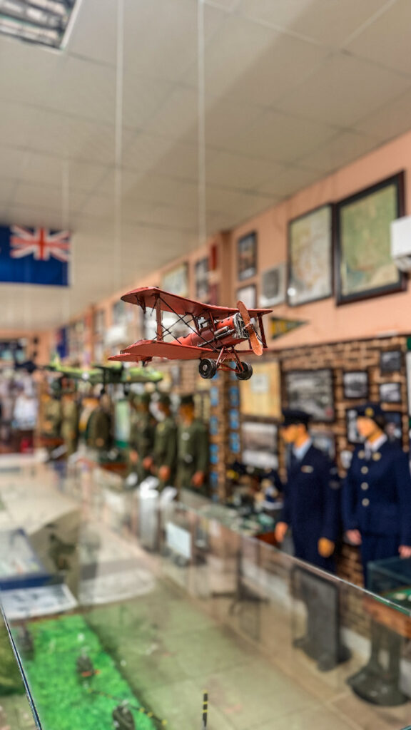 Historic military uniforms and mannequins at Worldwide Arms Museum Vung Tau