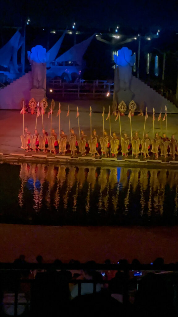 Hoi An Memories Show outdoor stage on Thu Bon River with 500 performers and water effects