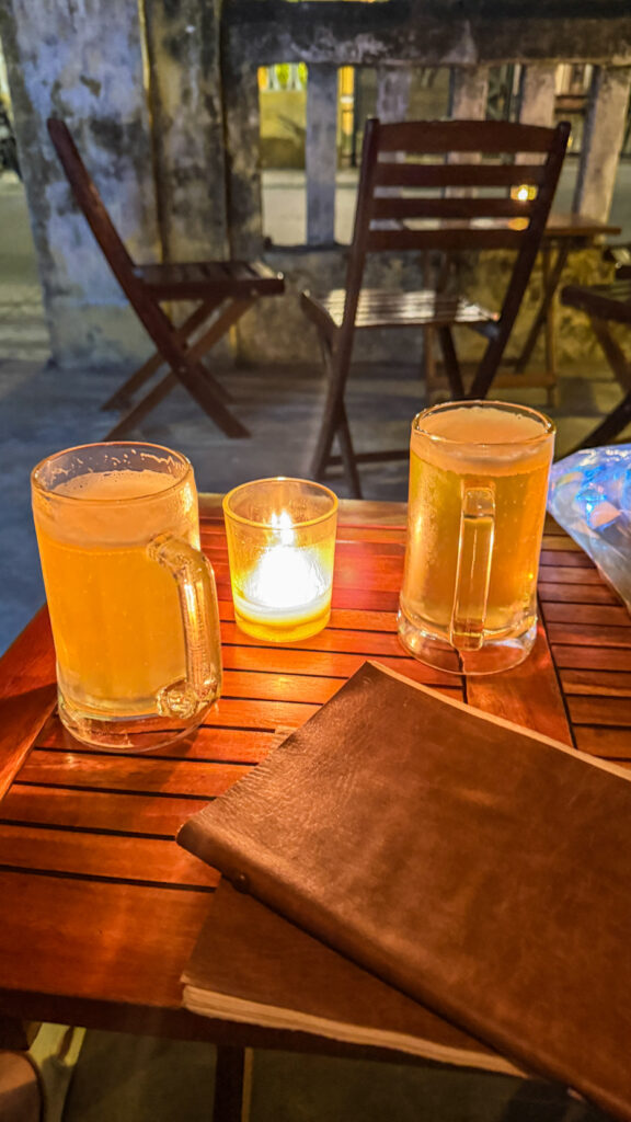 Viet Sake bar in yellow heritage house Hoi An


