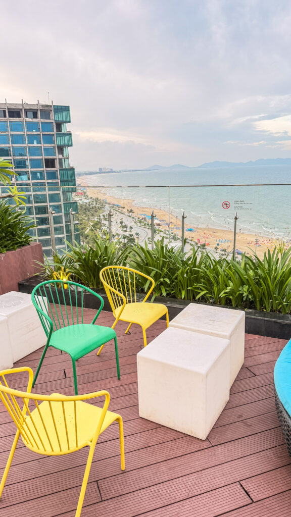 On The Top rooftop view of Back Beach in Vung Tau