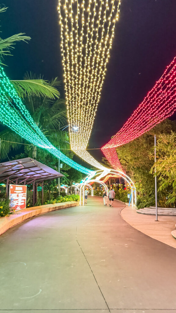 Japanese Village zone at Hội An Impression Theme Park with merchant houses and cultural displays
