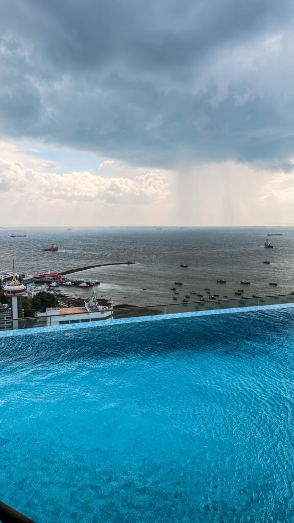 Breeze Rooftop Bar seating area in Vung Tau