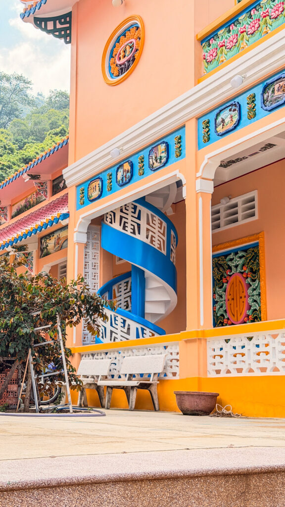 Buddhist pagoda in Vung Tau with traditional Vietnamese architecture