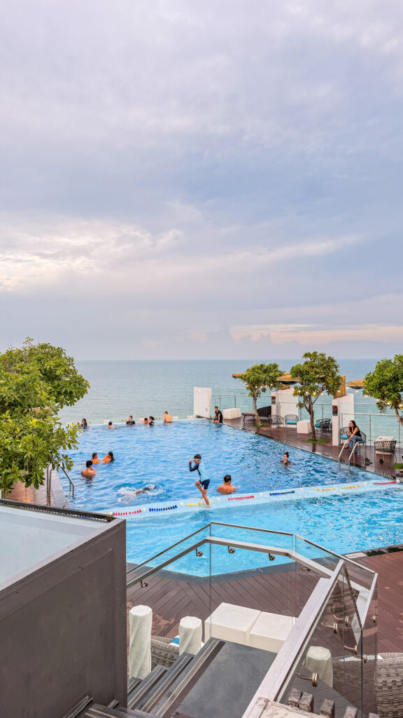 On The Top rooftop pool overlooking Back Beach in Vung Tau