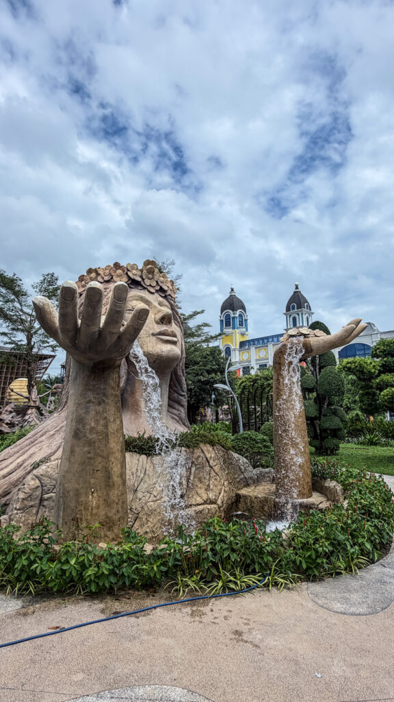 Urban Park Grand World Phu Quoc free art installations and giant slide