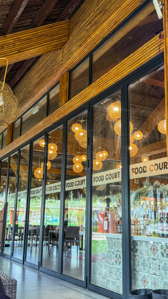 Grand World Food Court Phu Quoc banh xeo and coconut ice cream