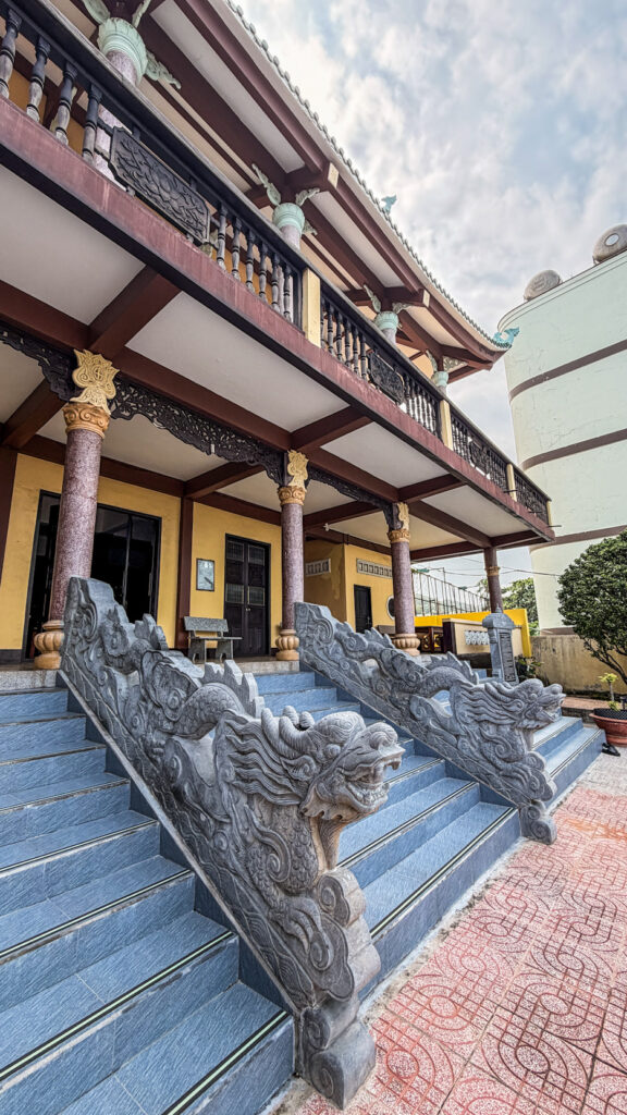 Colorful Buddhist temple architecture in Vung Tau
