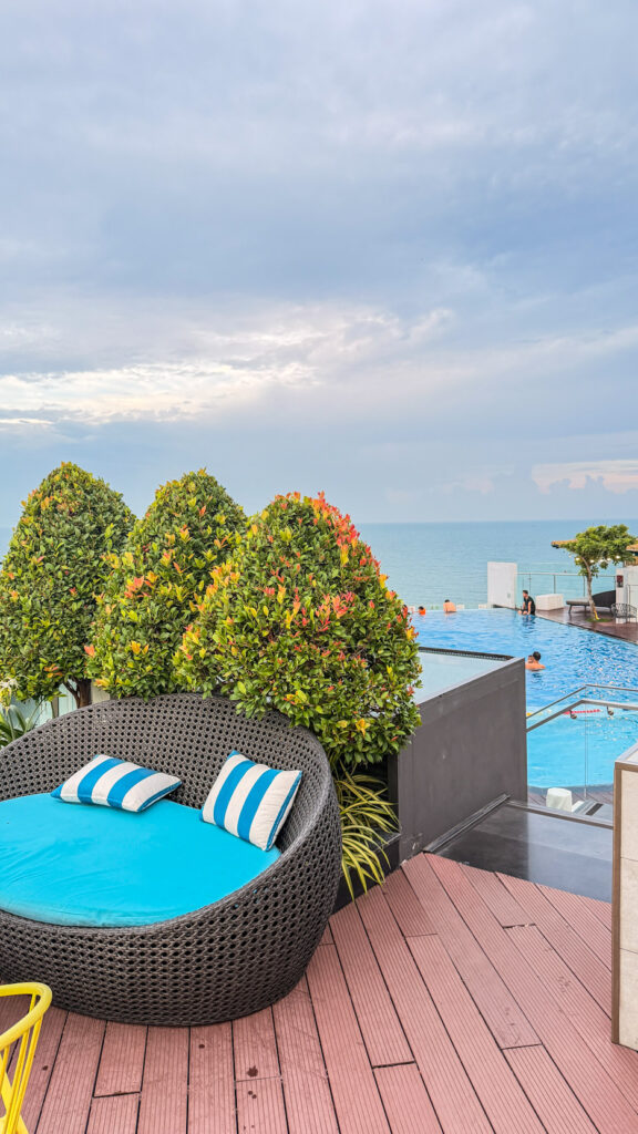 On The Top rooftop view of Back Beach in Vung Tau
