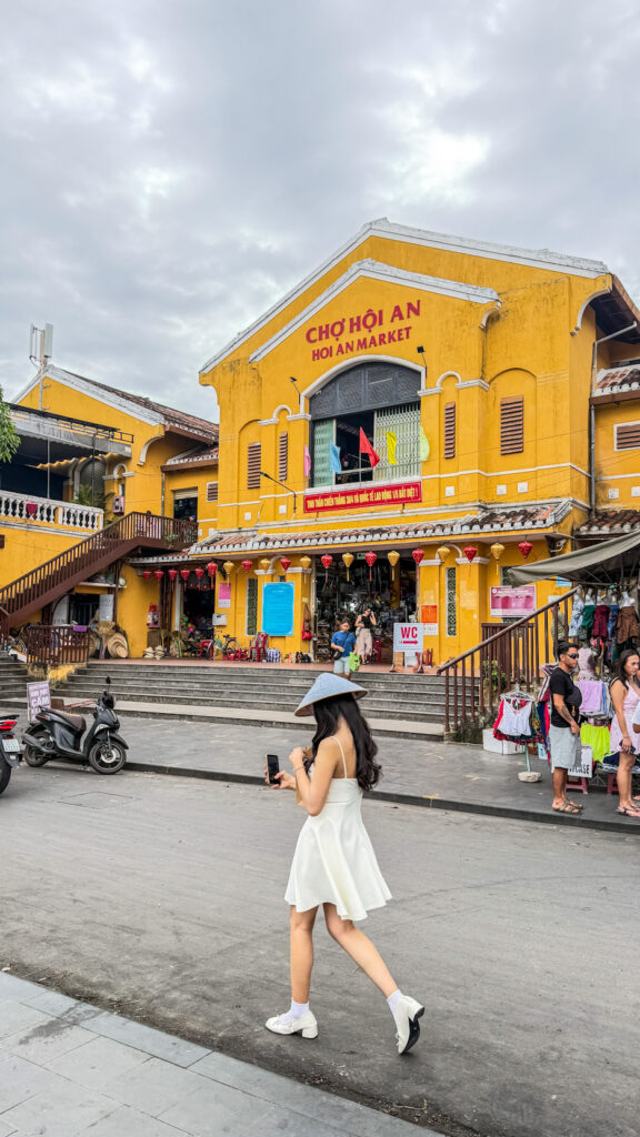 Hoi An Ancient Town UNESCO World Heritage site with traditional yellow houses and lanterns

