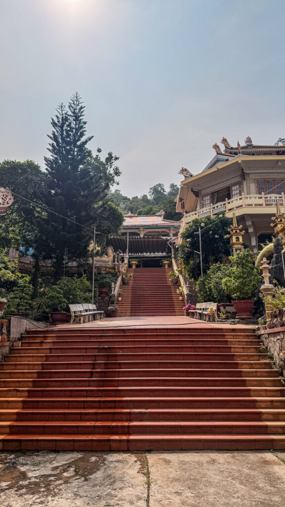 Buddhist statues and temple decorations in Vung Tau

