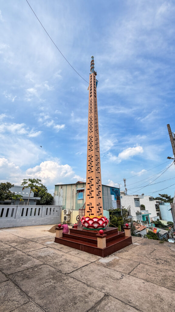 Traditional religious architecture at a temple in Vung Tau

