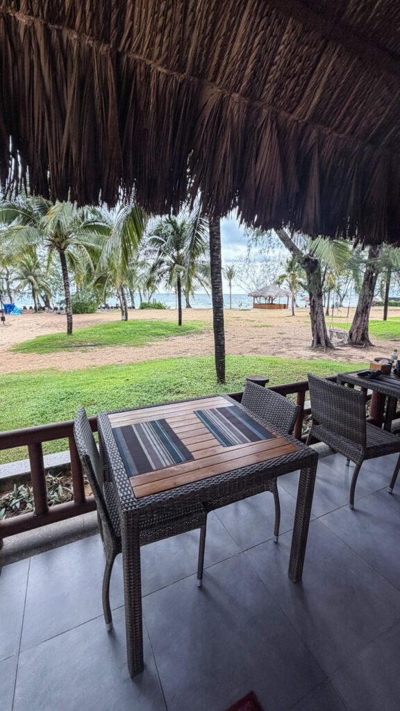 Grand World Food Court Phu Quoc banh xeo and coconut ice cream