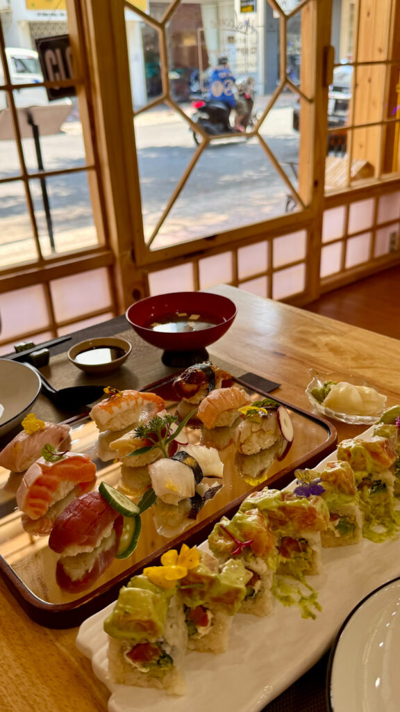 Kaito Sushi fresh nigiri and chef counter Nha Trang