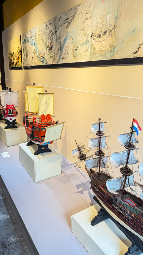 Product museum on Tran Phu street Hoi An with trading port history

