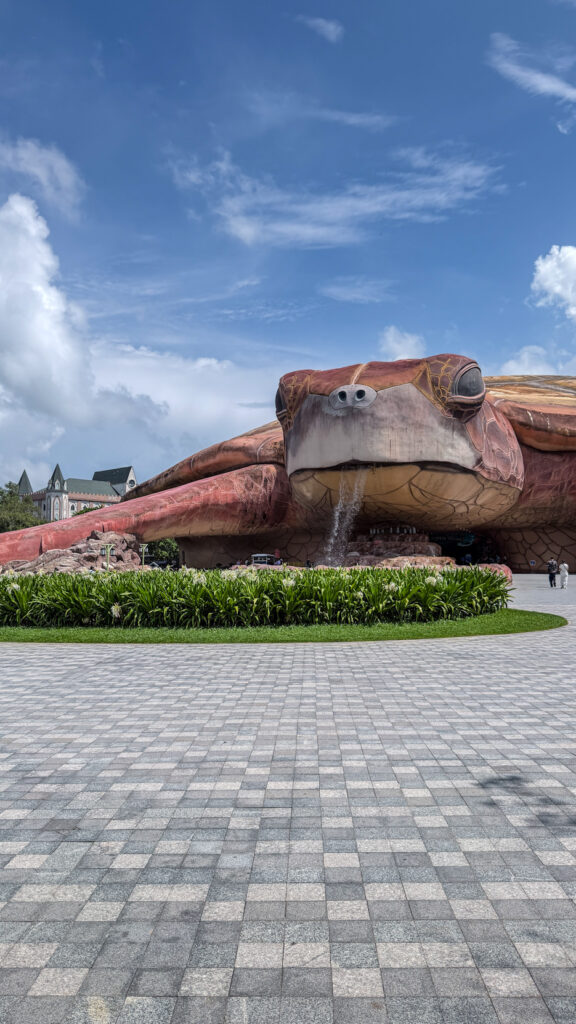The Sea Shell Aquarium VinWonders Phu Quoc turtle-shaped building