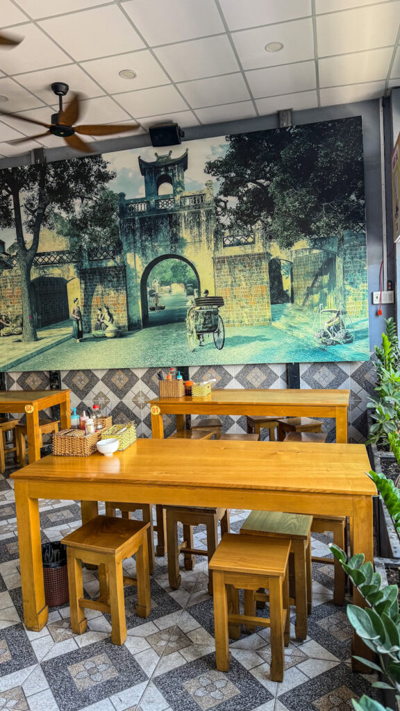 Bún Chả Phố Cổ Hà Nội bun cha and fresh herbs Nha Trang