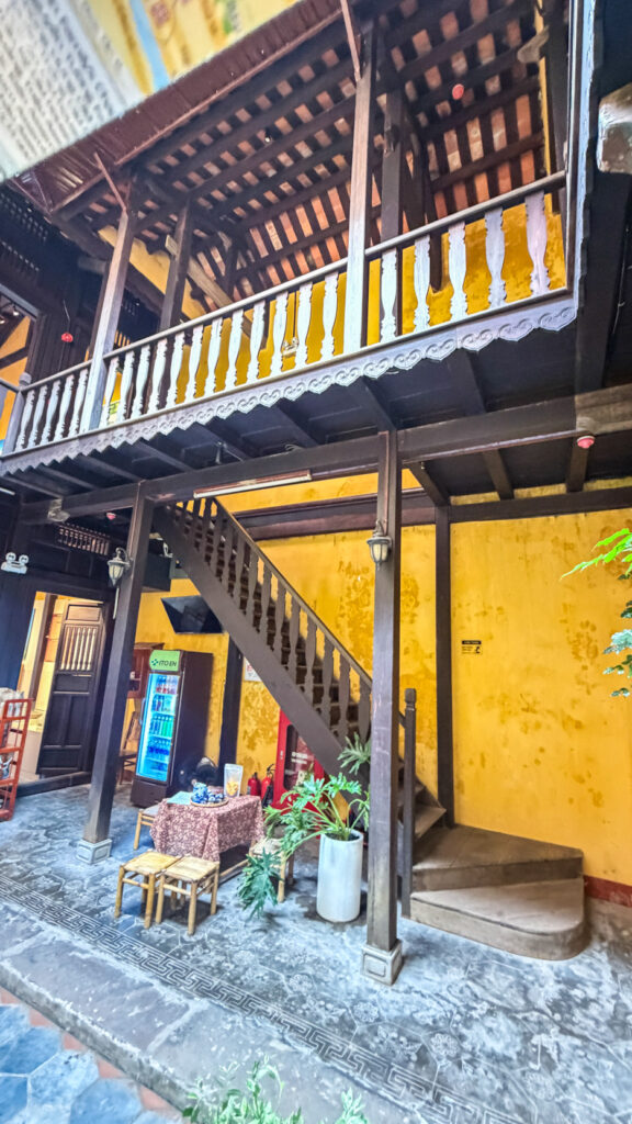 Trade Ceramics Museum Hoi An with pottery artifacts and wooden house

