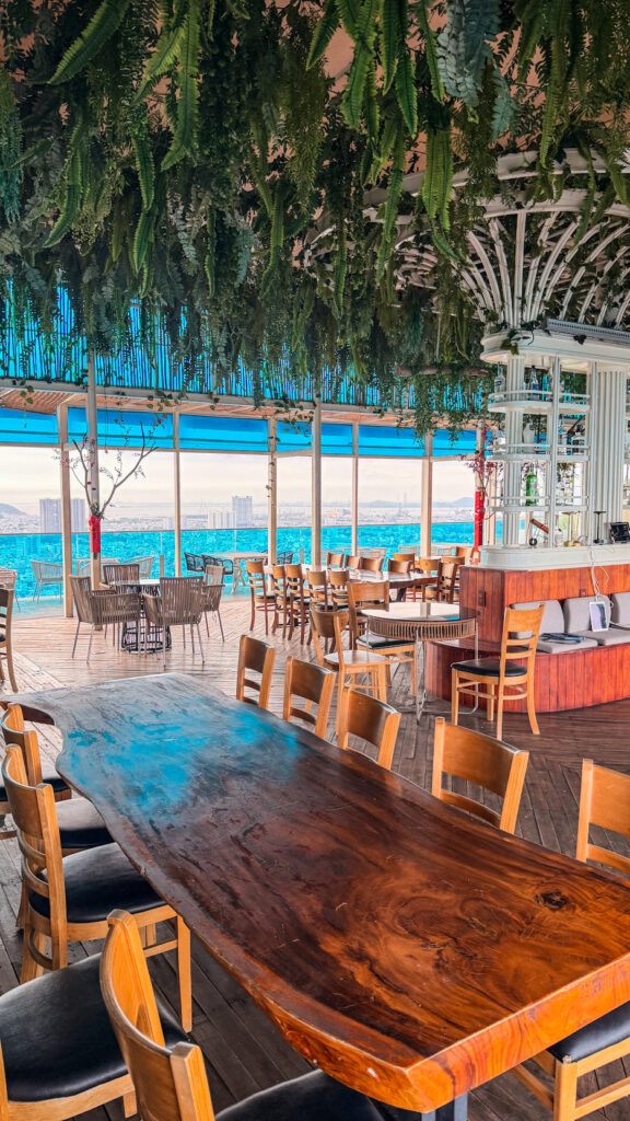 Oasky 36 rooftop dining area in Vung Tau