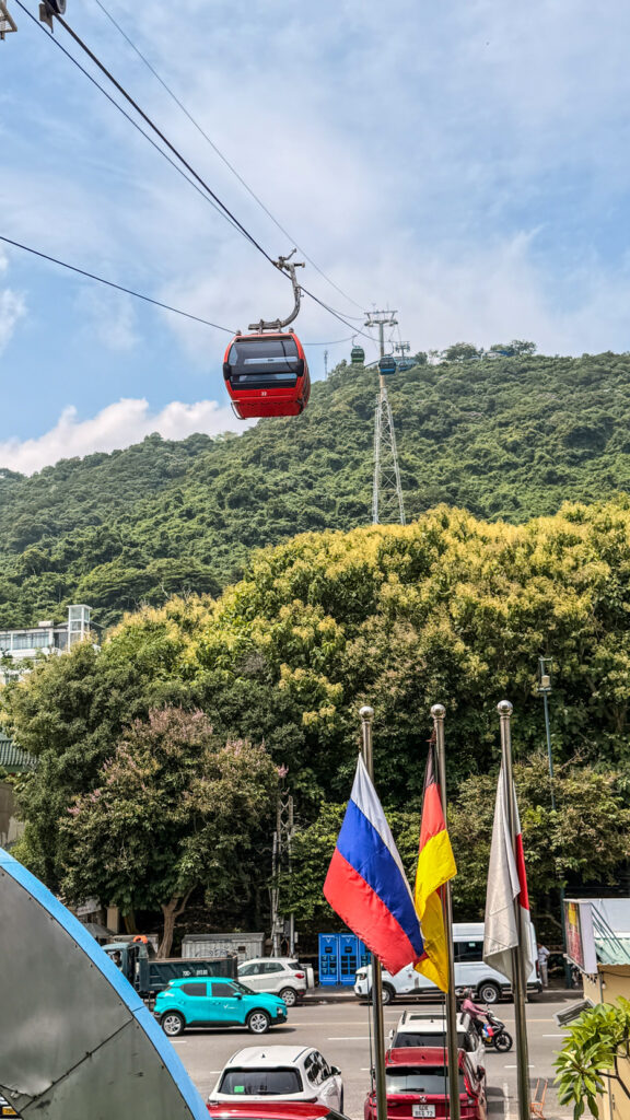 Hồ Mây Park cable car station and mountain scenery in Vung Tau
