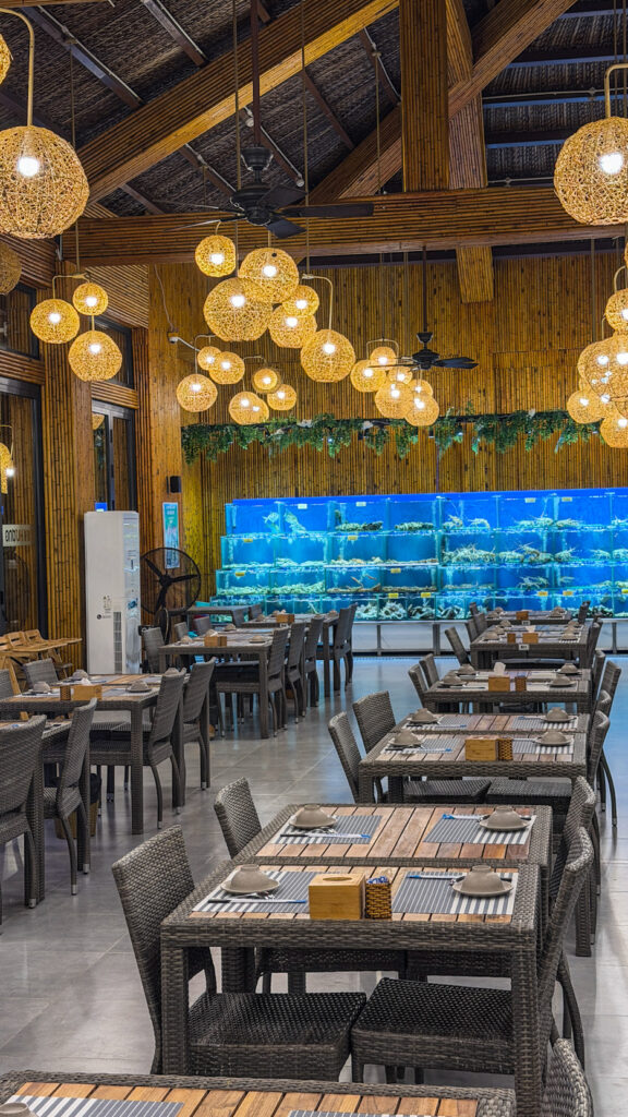 Grand World Food Court Phu Quoc banh xeo and coconut ice cream