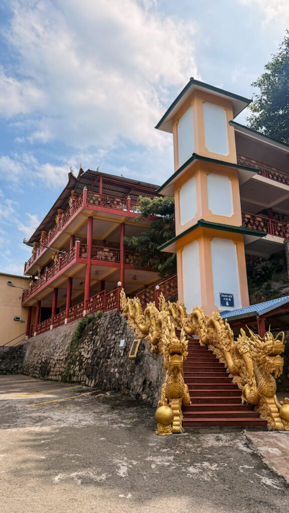 Traditional Buddhist architecture and statues in Vung Tau
