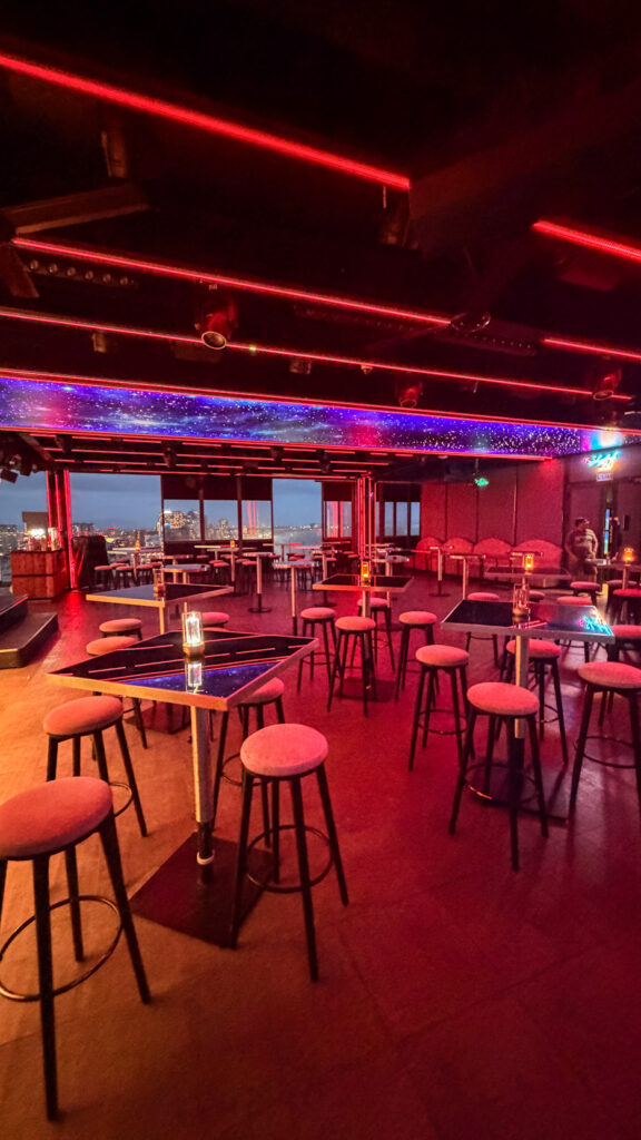 Premier Pearl rooftop dining area in Vung Tau