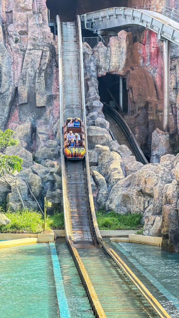 VinWonders Phu Quoc theme park entrance and roller coasters