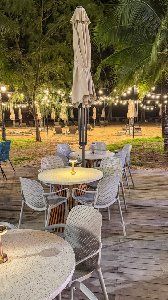 Ocean Vibes Beach Bar Grand World Phu Quoc fire dancers sunset