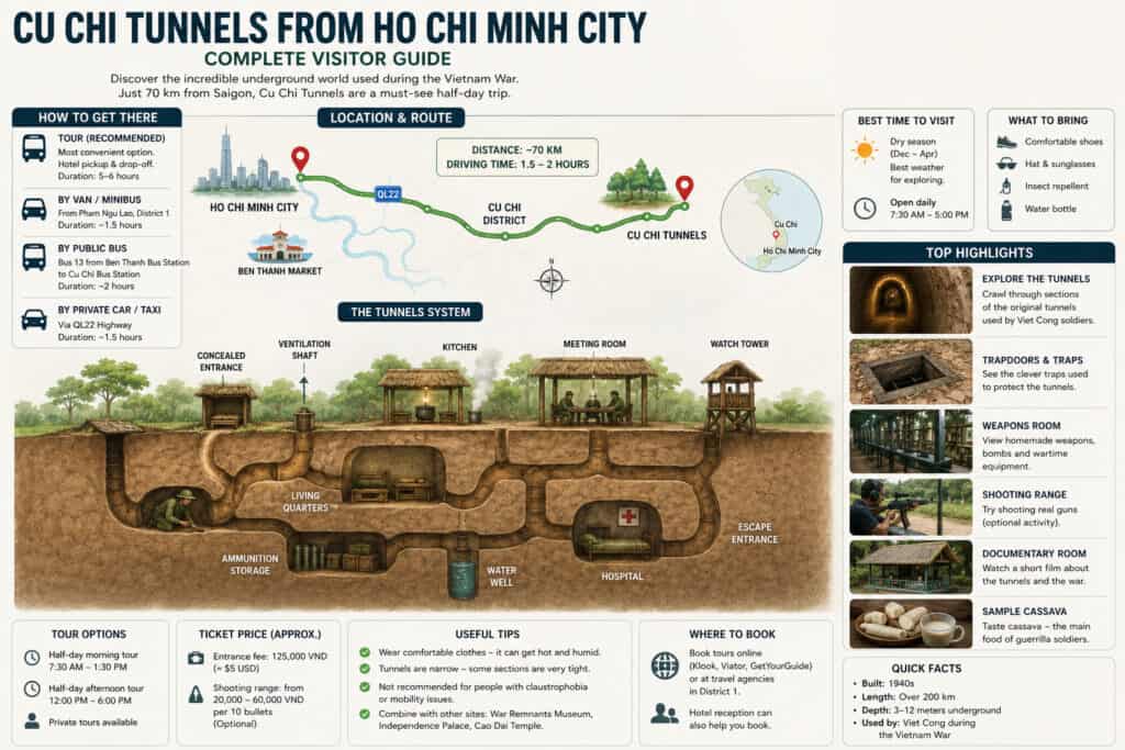 Cu Chi Tunnels from Ho Chi Minh City