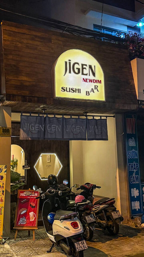 Jigen NewDim Sushi Bar city pop music and cocktails Nha Trang