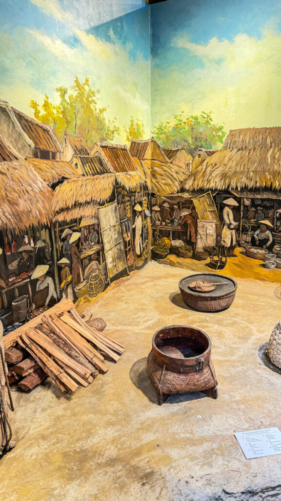 Trade Ceramics Museum Hoi An with pottery artifacts and wooden house

