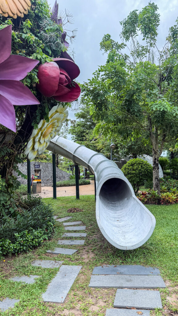 Urban Park Grand World Phu Quoc free art installations and giant slide
