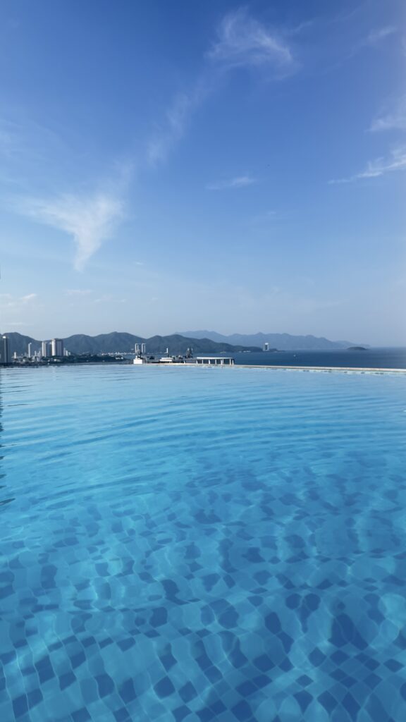 Grand Tourane Hotel rooftop pool 360-degree view Nha Trang

