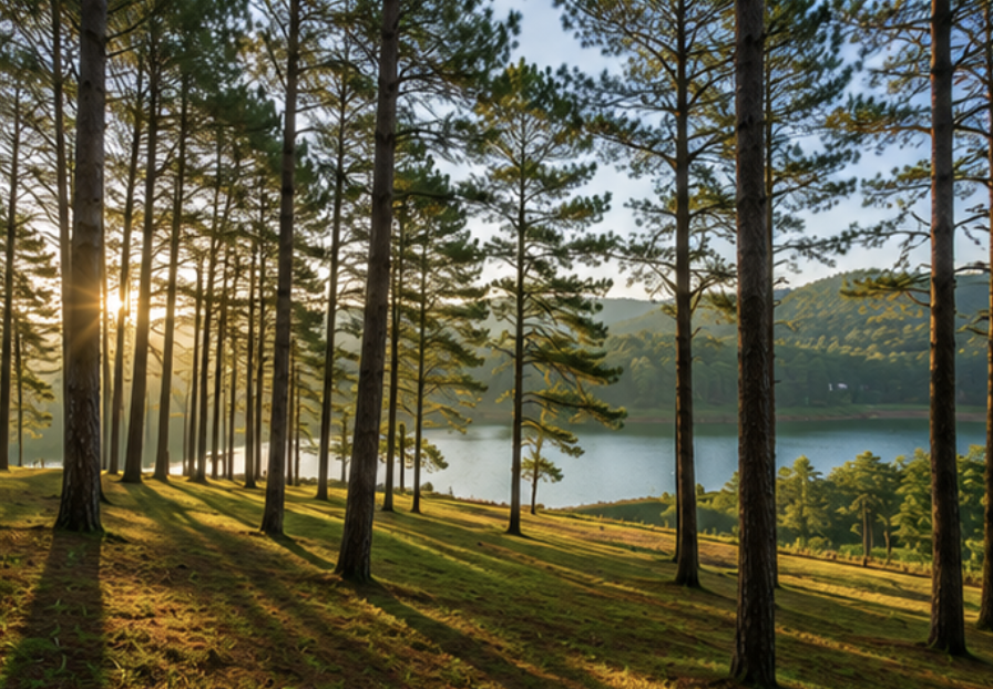 Pine forest in the Da Lat highlands