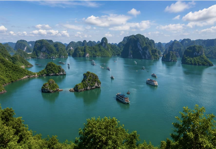 Ha Long Bay limestone islands