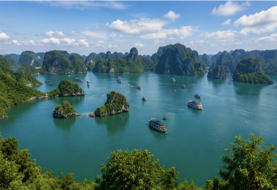 Ha Long Bay limestone islands