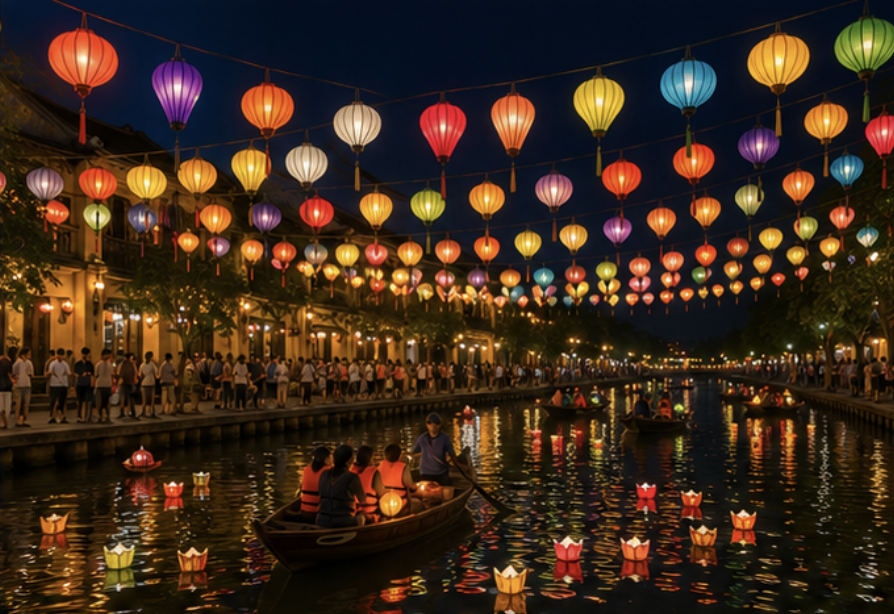 Hoi An lanterns at night
