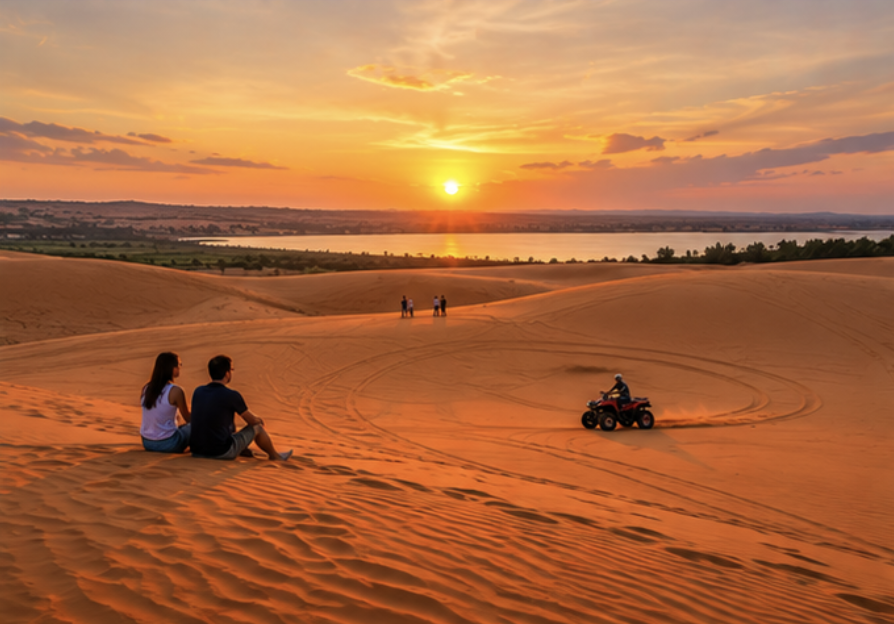Red sand dunes near Mui Ne