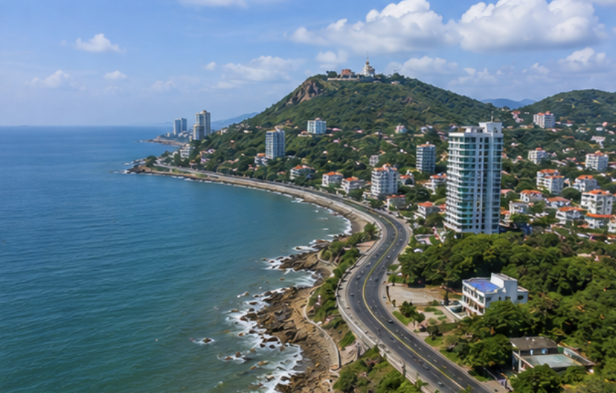 Coastal view of Vung Tau Vietnam