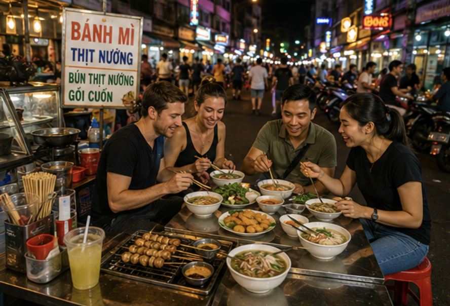 Street food tour in Ho Chi Minh City Vietnam