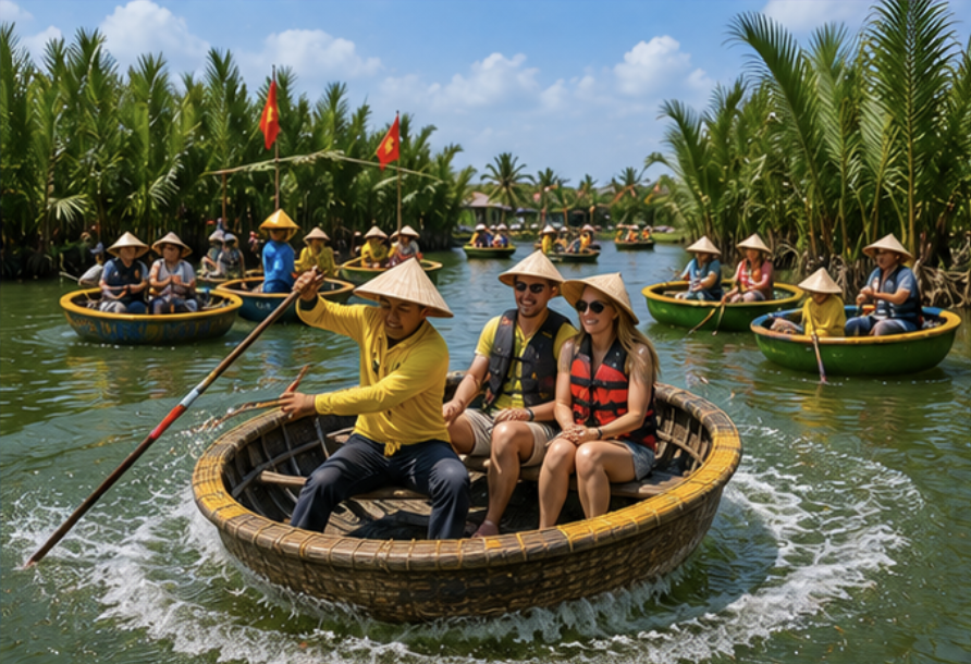 Basket boat experience in Hoi An Vietnam