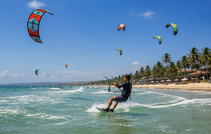 Kitesurfing lesson in Mui Ne Vietnam