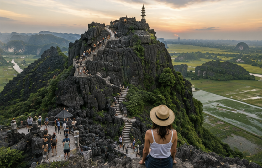 Mua Cave viewpoint hike in Ninh Binh Vietnam